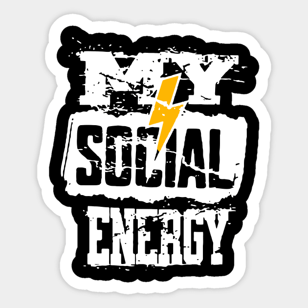 Social Energy Sticker by pangarkitober